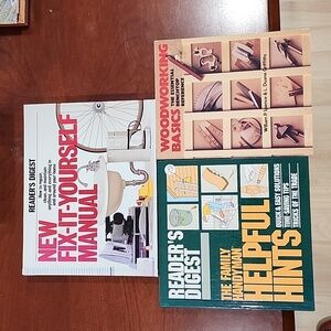 3 books,  Readers Digest Do it Yourself,  Helpful Hints and Woodworking Basics